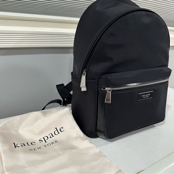 NWT Kate Spade Sam Icon KSNYL Nylon Medium Backpack - Picture 12 of 13